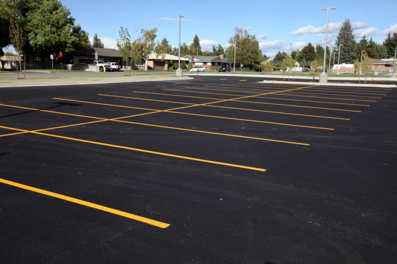 Freshly Resurfaced Parking Lot